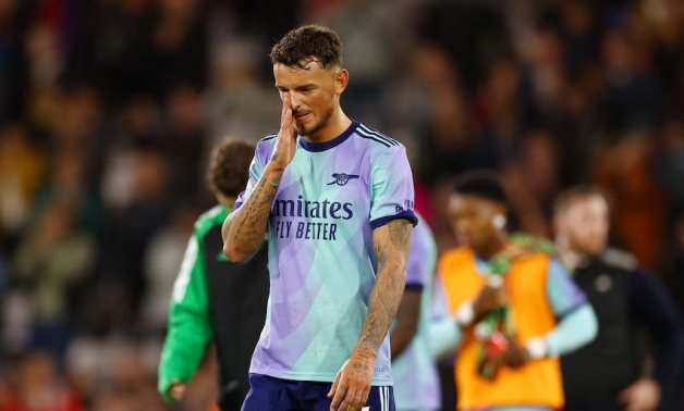  Arsenal's Ben White looks dejected after the match Action Images via Reuters/Matthew Childs/File Photo