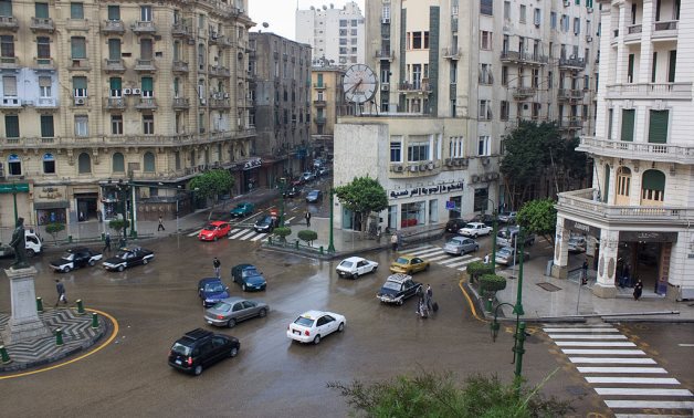 A file photo of downtown Cairo while greeted with rain - Ben Snooks