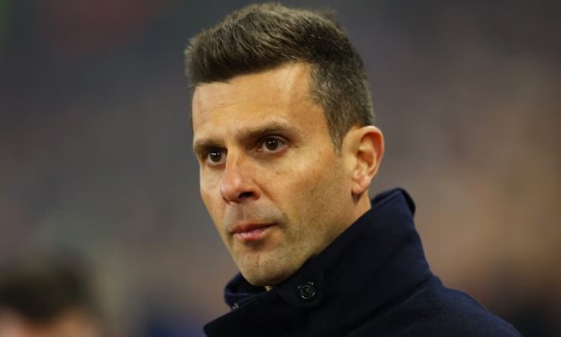 Juventus coach Thiago Motta before the match Action Images via Reuters/Andrew Boyers