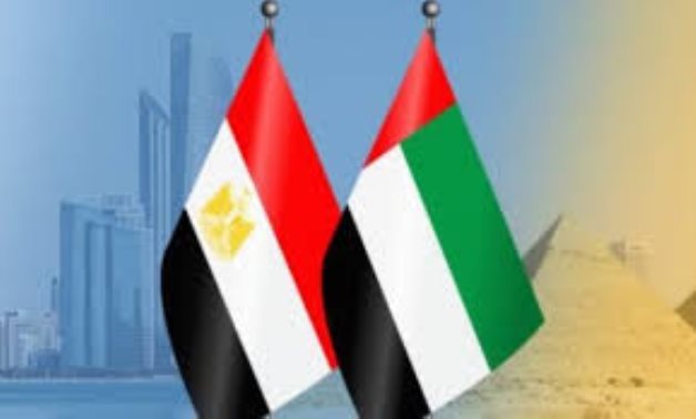 Egyptian and UAE flags - file 