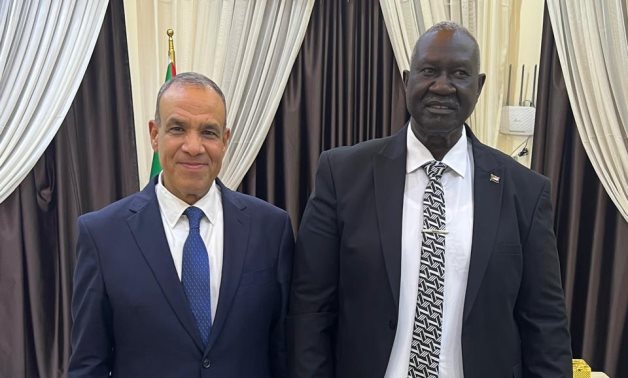 Egypt's Foreign Minister Badr Abdelatty (L) meets Vice President of the Sudanese Transitional Sovereignty Council (TSC) Malik Agar in Port Sudan, Jan. 15, 2025 - MFA