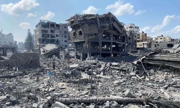 A photo shows destruction in Gaza as a result of the Israeli war - FILE/WAFA