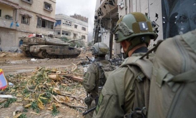 A file photo of Israeli soldiers in Gaza - WAFA