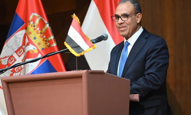 File- Egypt's Minister of Foreign Affairs and Immigration Badr Abdelatty concluded his visit to Belgrade with a lecture on the evening of Wednesday, January 22.