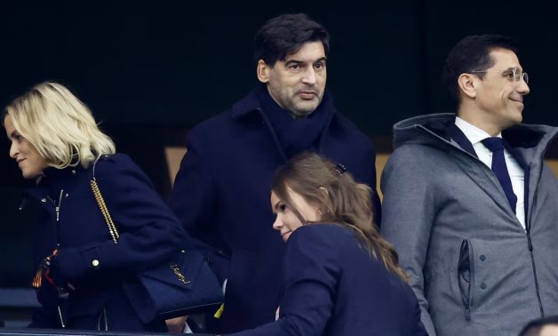 Paulo Fonseca in the stands REUTERS/Abdul Saboor/File photo