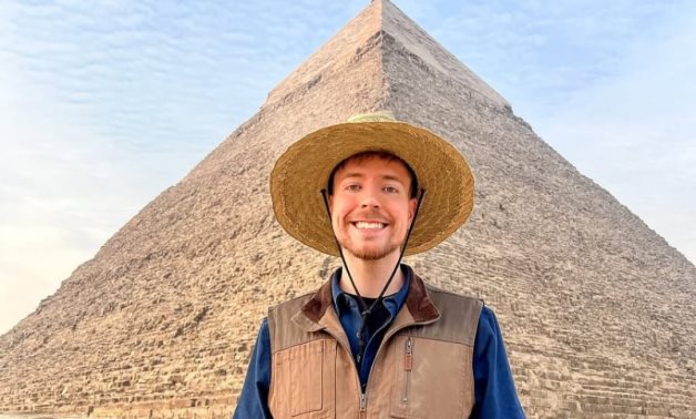 MrBeast in the pyramids.