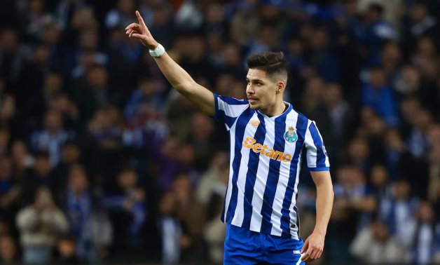 FC Porto's Francisco Moura celebrates scoring their first goal REUTERS/Pedro Nunes 