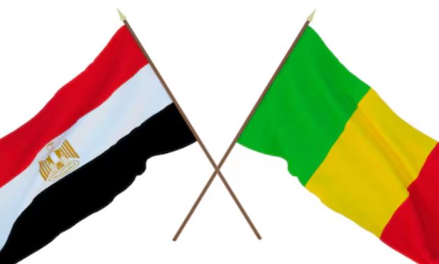 Egypt and Mali flags - file 