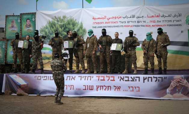 Hamas releases six Israeli captives as part of the Gaza ceasefire deal, February 22, 2025 - Hamas