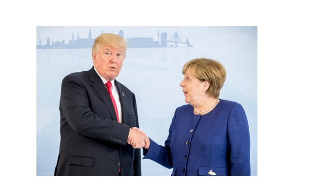 German Chancellor Angela Merkel met U.S. President Donald Trump on the eve of the G-20 summit in Hamburg, Germany
Reuters