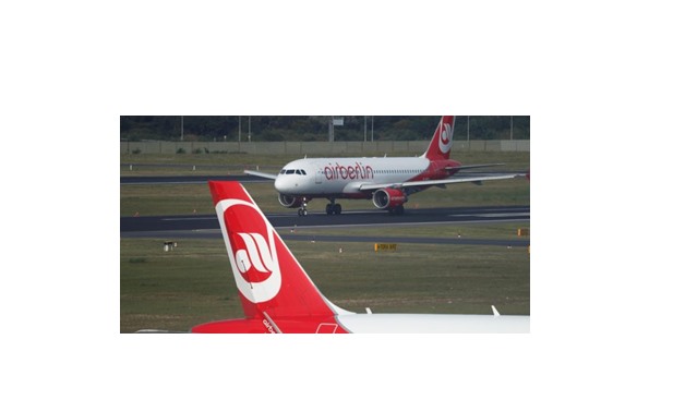 Air Berlin’s assets include about 140 leased aircraft and valuable take-off and landing slots in Germany. Photograph: Reuters/Fabrizio Bensch