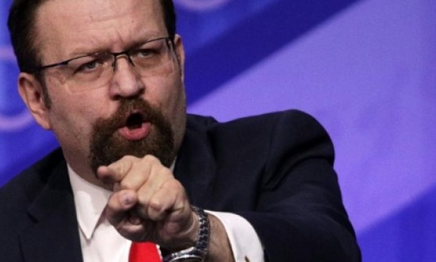 © GETTY IMAGES NORTH AMERICA/AFP/File | Sebastian Gorka had become a familiar face on television, offering a bombastic defence of US President Donald Trump