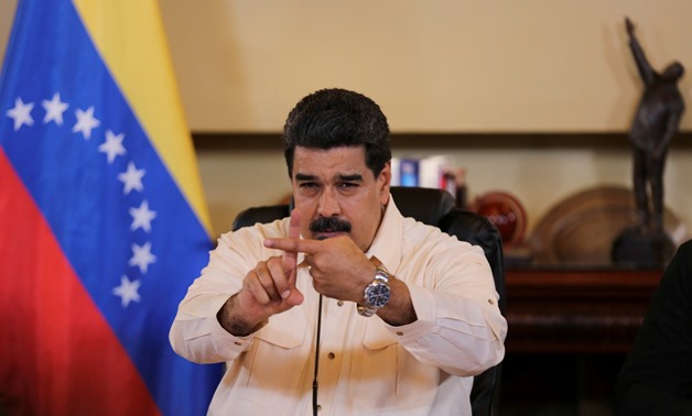 Venezuela's President Nicolas Maduro speaks during a meeting with ministers and pro government governors in Caracas, Venezuela September 20, 2017. Miraflores Palace/via REUTERS