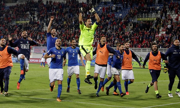 Italian national team – Press image courtesy Reuters