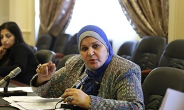 Head of woman committee in Egyptian Trade union, parliament Maisa Atwa. File photo