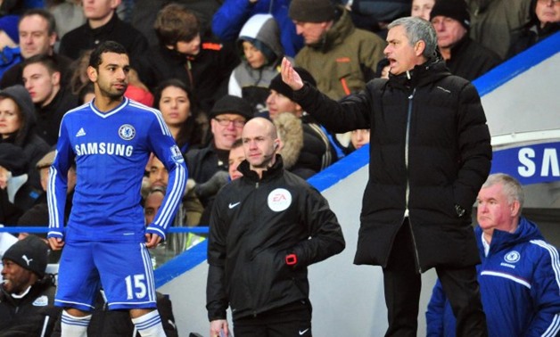 Mohamed Salah with Jose Mourinho, Reuters