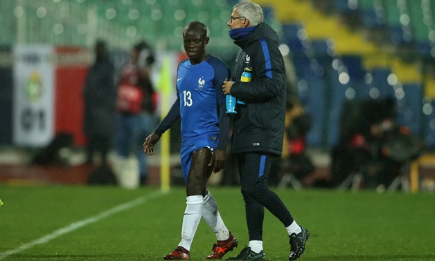 France's N'Golo Kante is substituted off after sustaining an injury REUTERS/Marko Djurica