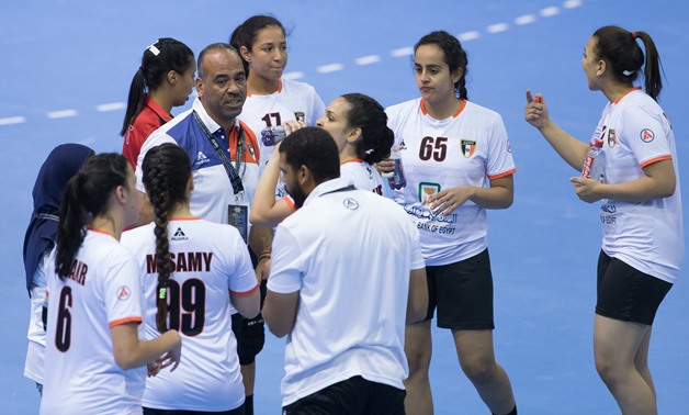 FILE- Egypt women’s handball team