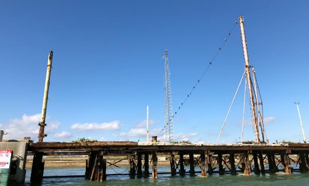 The Harbor Island in Corpus Christi Bay where the Carlyle Group, one of the world's top private equity firms, and its partner, the Port of Corpus Christi, plan to build an onshore U.S. crude export terminal capable of fully loading supertankers known as V