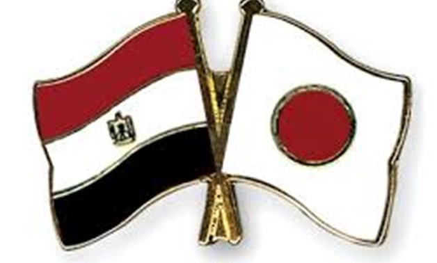 Egypt Flag and Japan Flag - CC
