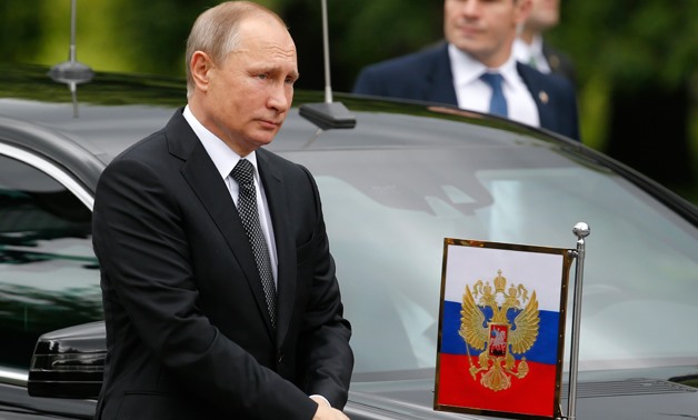 Russian President Vladimir Putin arrives to take part in a wreath-laying ceremony marking the anniversary of the Nazi German invasion in 1941 in Moscow, Russia June 22, 2017. REUTERS/Sergei Karpukhin