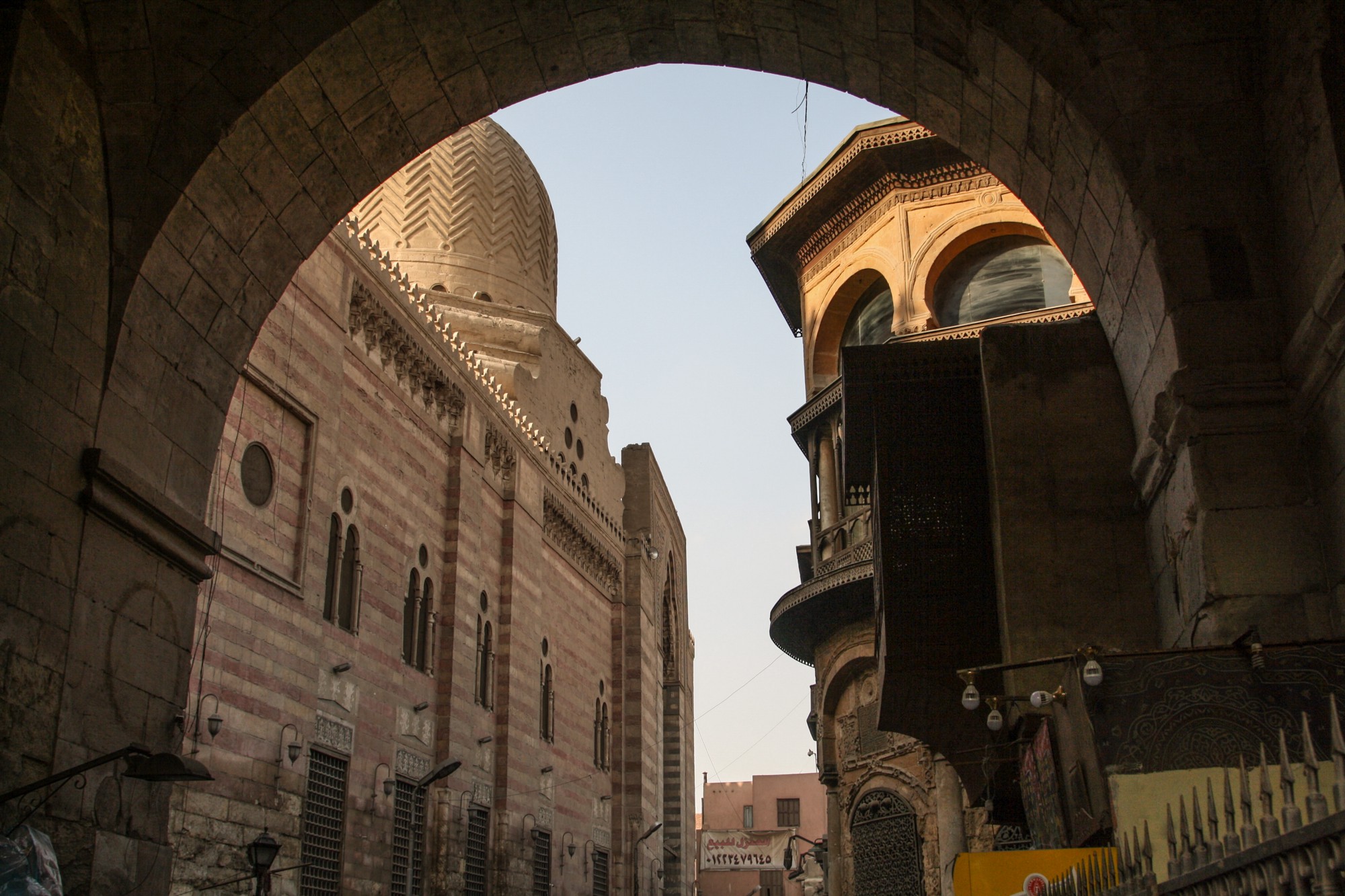 Entrance to Fatimid Cairo through Bab Zeweila, one of the old city gates. Credit Enas El Masry