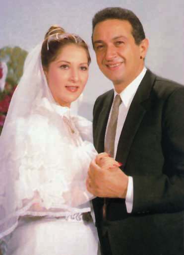 El-Sherif and real-life wife Poussy appeared in many films together 