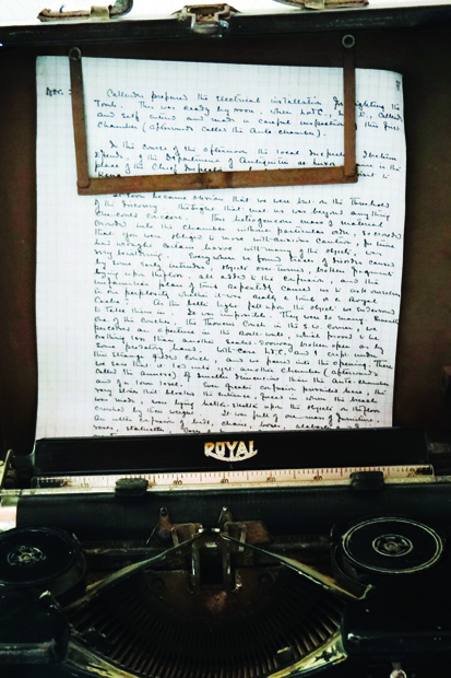 Carter's typewriter.