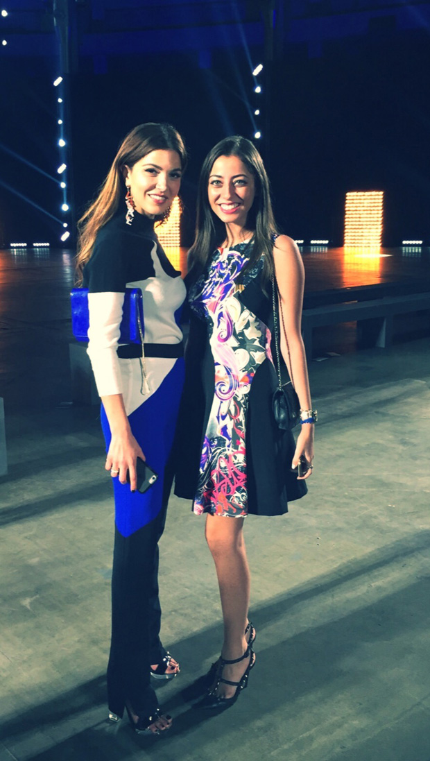 The author (right) with top blogger Negin Mirsalehi.