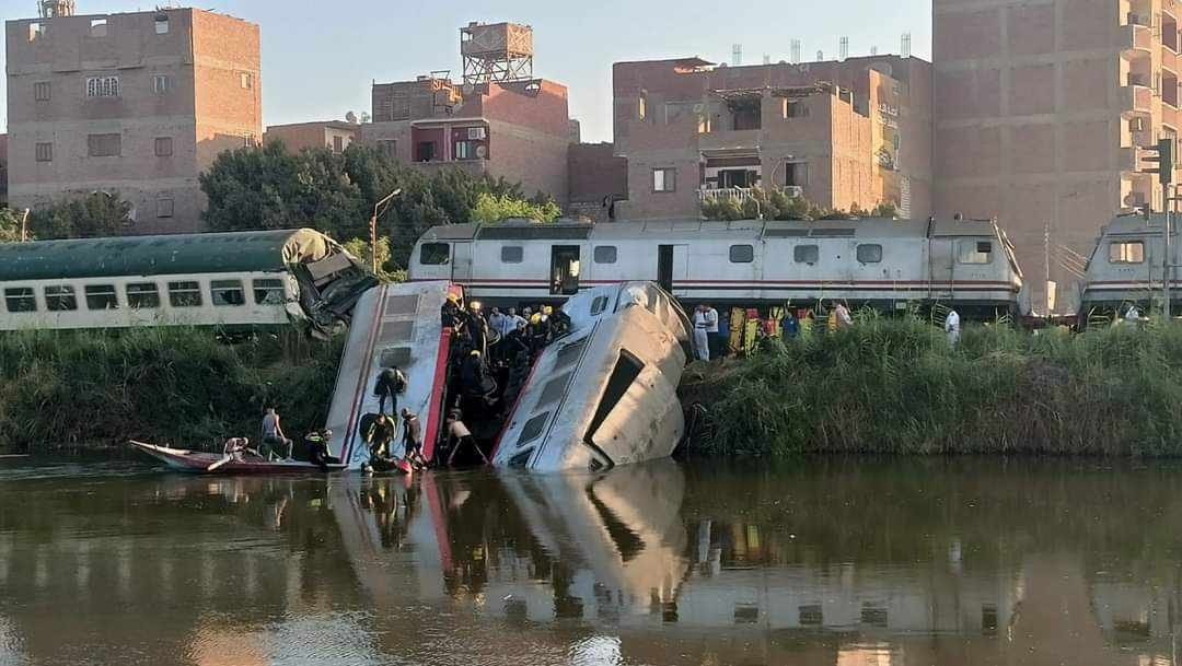 Train collision in Upper Egypt 2