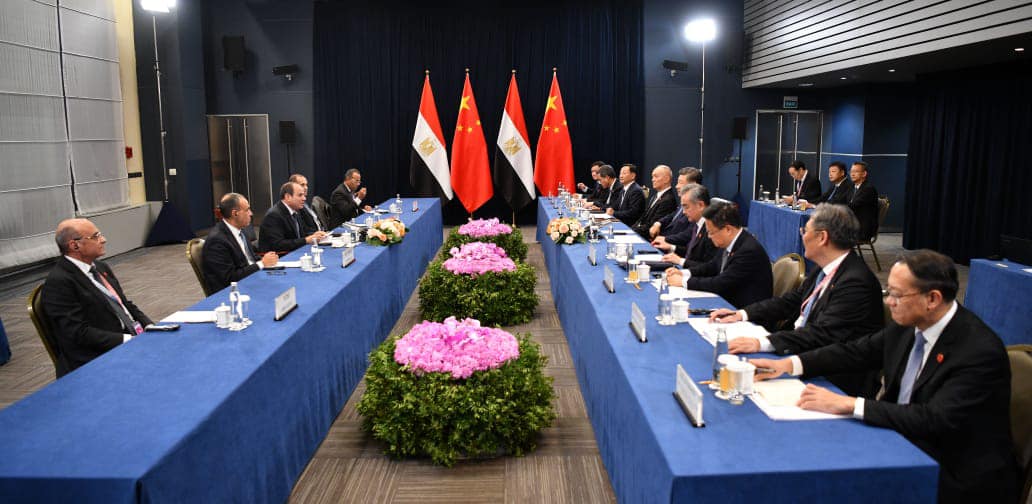 Egypt and China presidents hold talks on the sidelines of BRICS