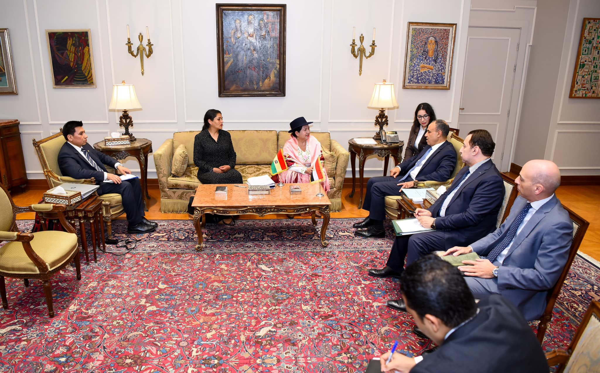 Egyptian and Bolivian FMs meet in Egypt on the 64th anniv. of diplomatic relations 2