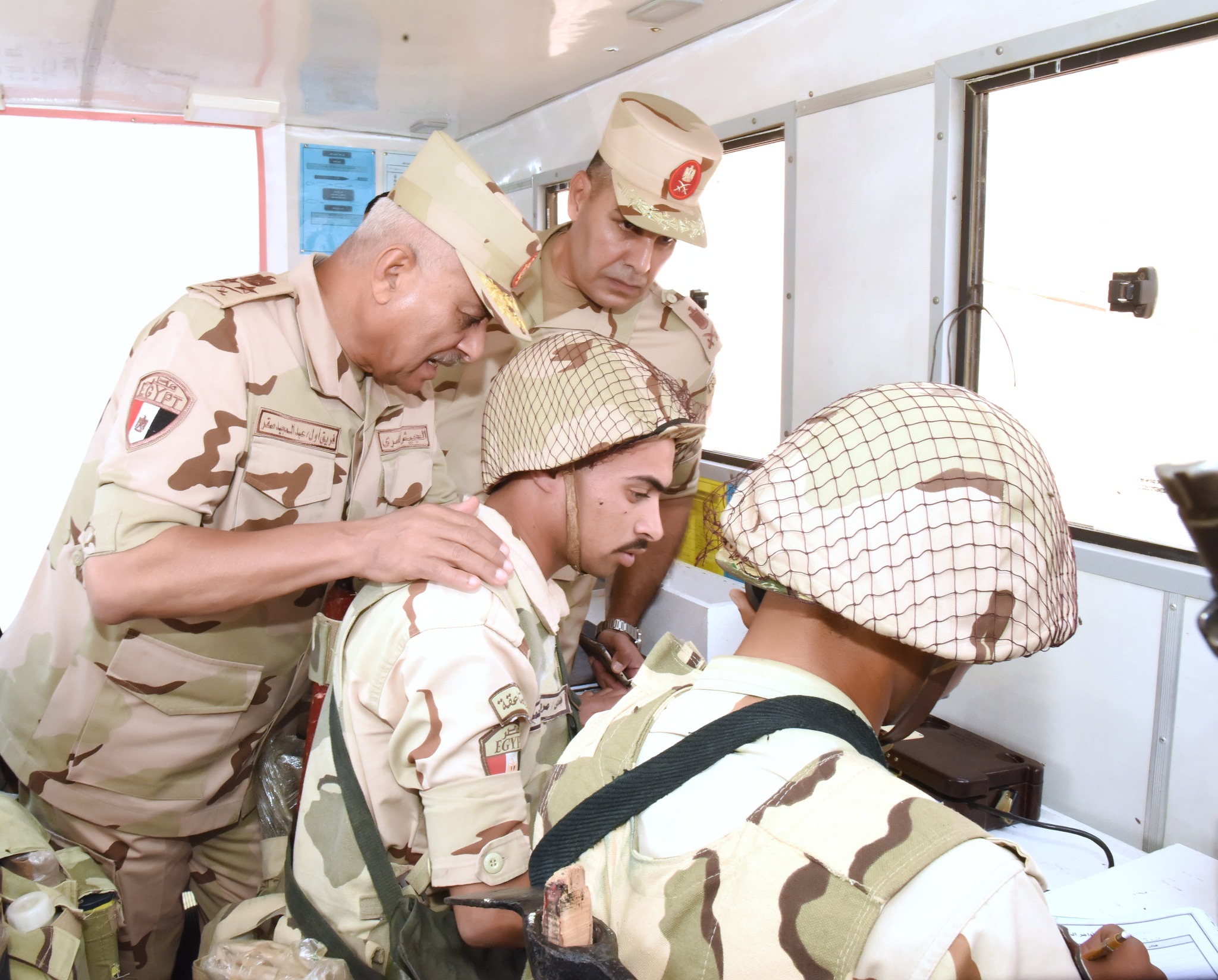 Egypt’s Defense Minister Abdel Meguid Saqr visits one of the formations of the Second Field Army – Army spox 10