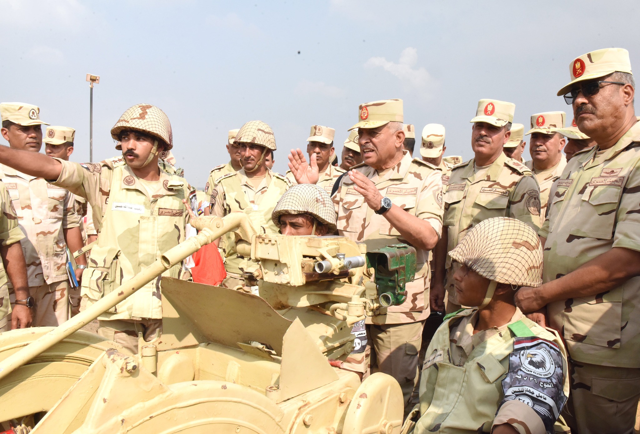 Egypt’s Defense Minister Abdel Meguid Saqr visits one of the formations of the Second Field Army – Army spox 6