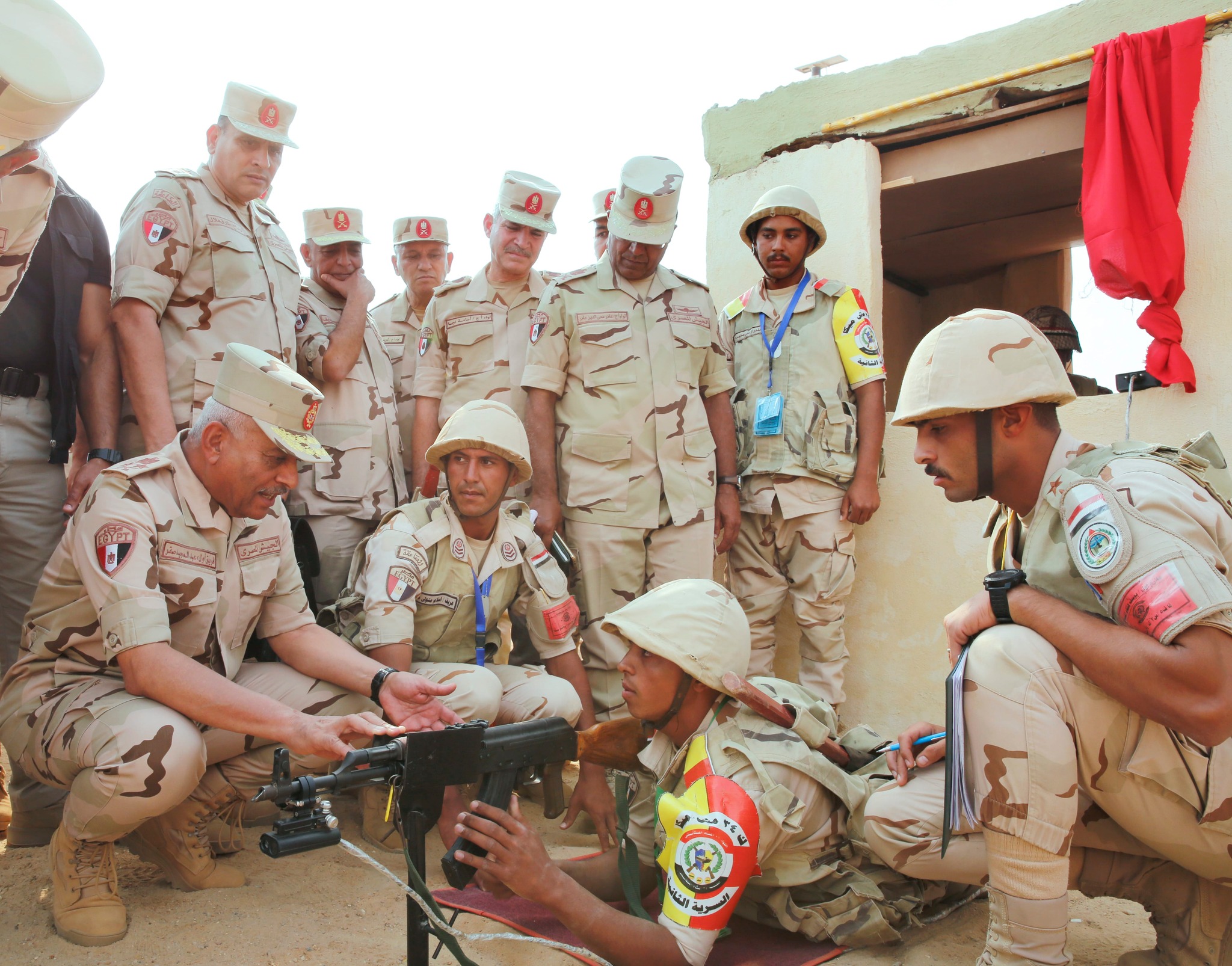 Egypt’s Defense Minister Abdel Meguid Saqr visits one of the formations of the Second Field Army – Army spox 9