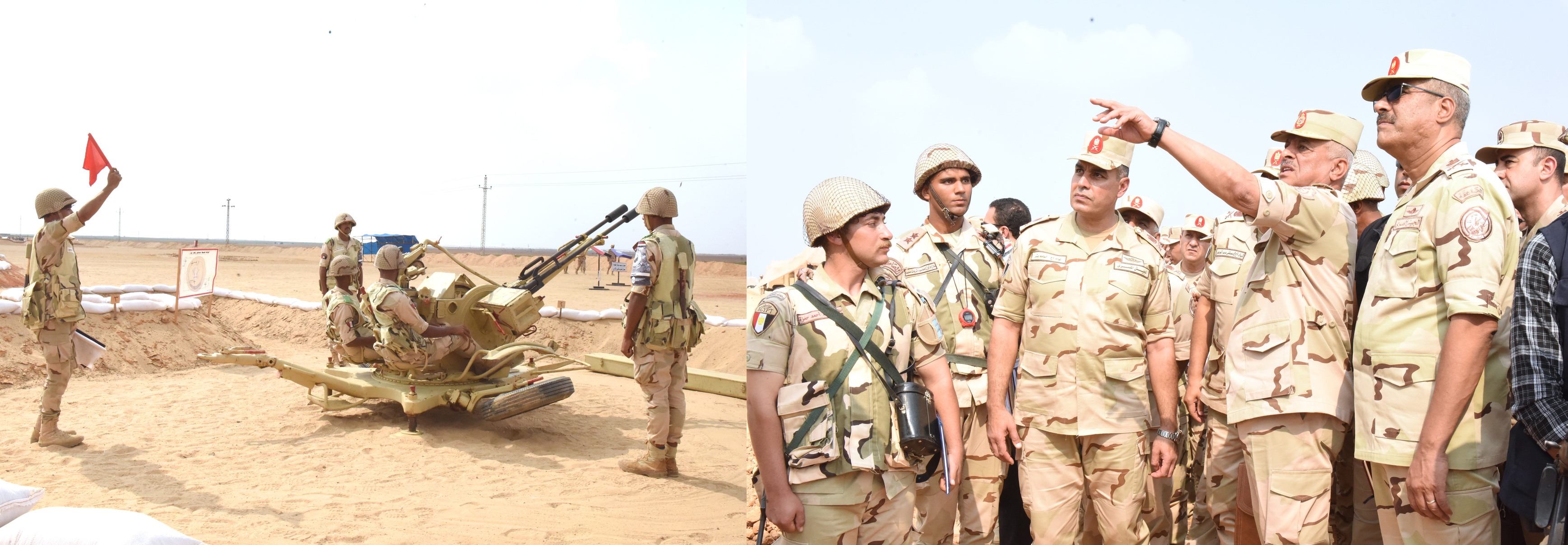 Egypt’s Defense Minister Abdel Meguid Saqr visits one of the formations of the Second Field Army – Army spox 3