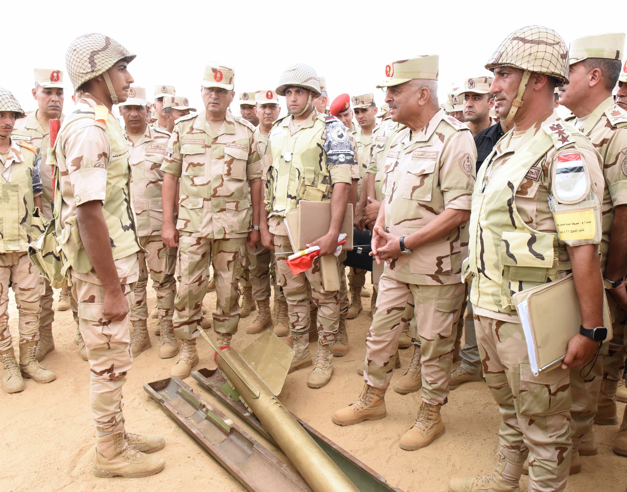 Egypt’s Defense Minister Abdel Meguid Saqr visits one of the formations of the Second Field Army – Army spox 7