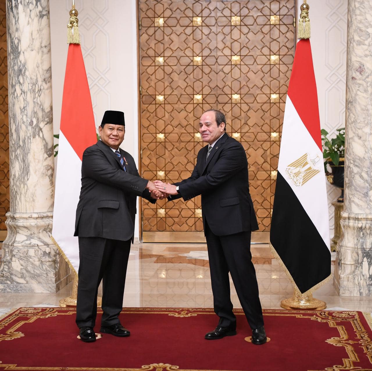 President Sisi and his Indonesian counterpart meet in Cairo