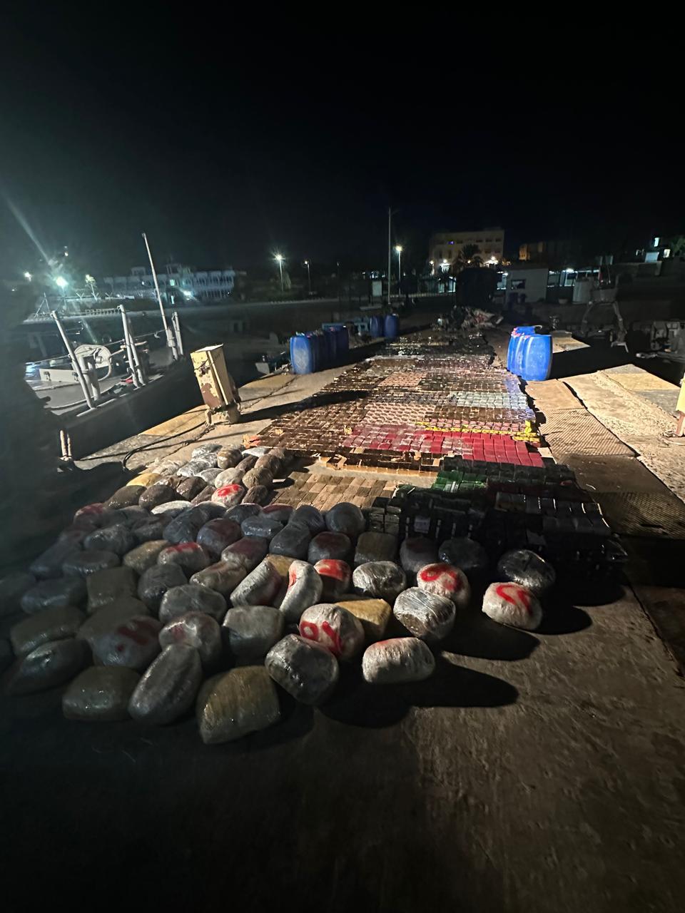 Drugs seized by the naval forces