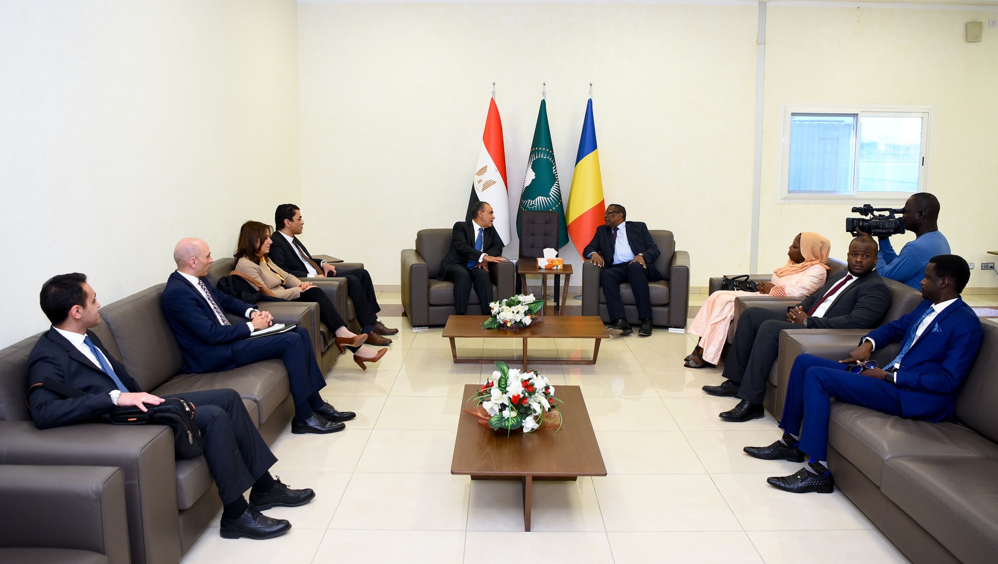 Egypt and Chad FMs meet in NDjamena