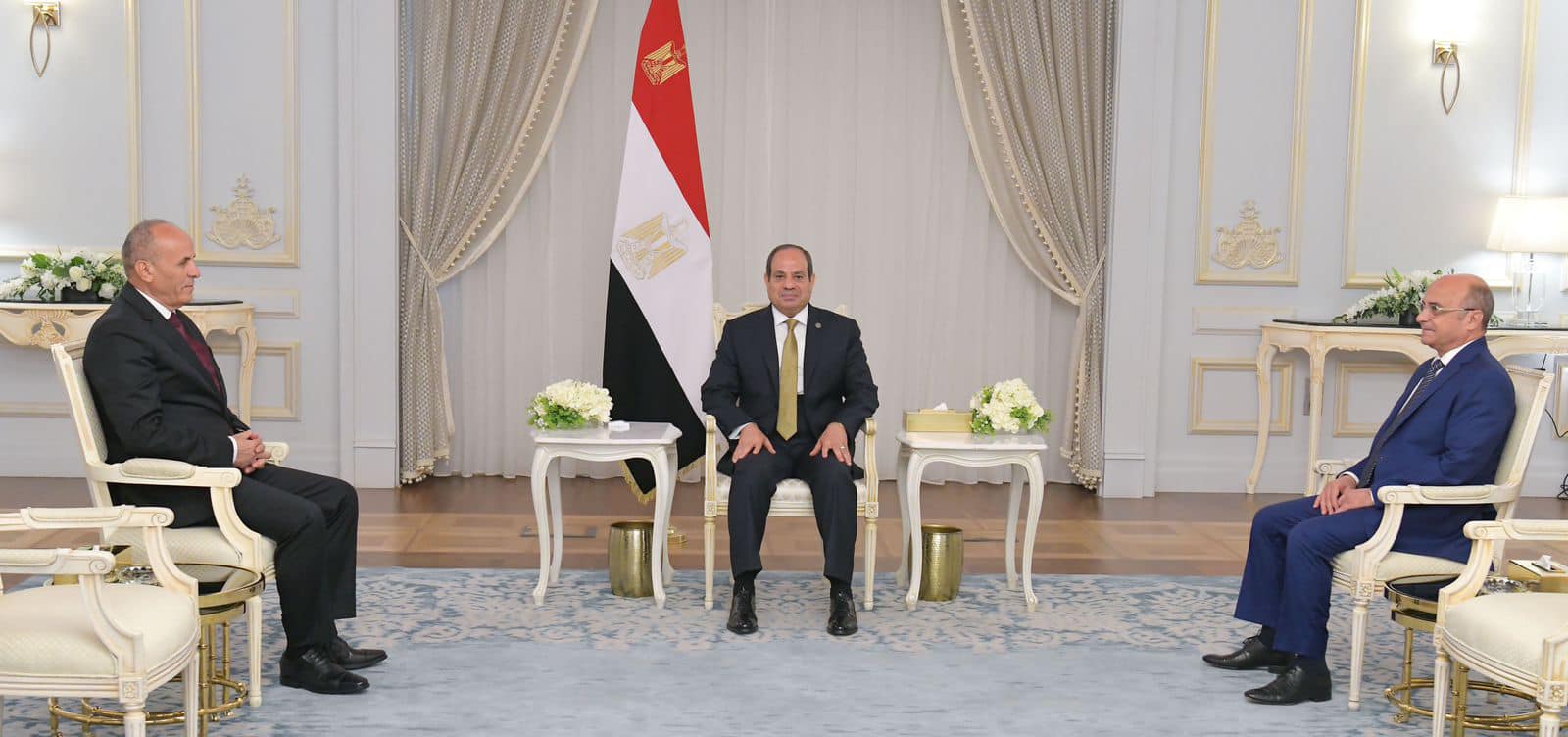 Sisi meets with the minister of justice and new head of Lawsuits Authority