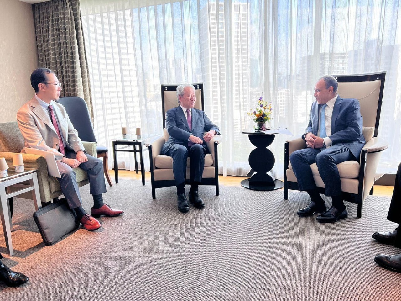 President of the Japan International Cooperation Agency (JICA) Akihiko Tanaka receives Egypt’s Foreign Minister Badr Abdelatty in Tokyo – Egypt’s MFA