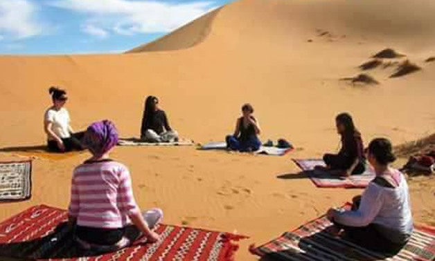 Algerian Sahara Desert, the art -