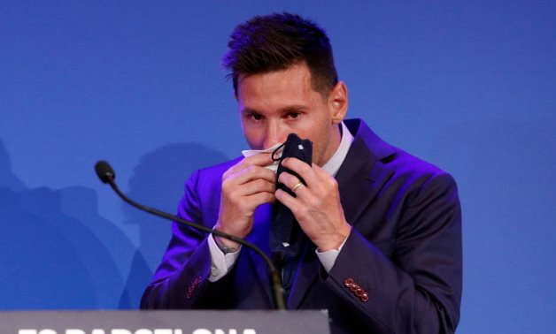 Tearful Messi Confirms He Is Leaving Barcelona In Talks With Psg Egypttoday