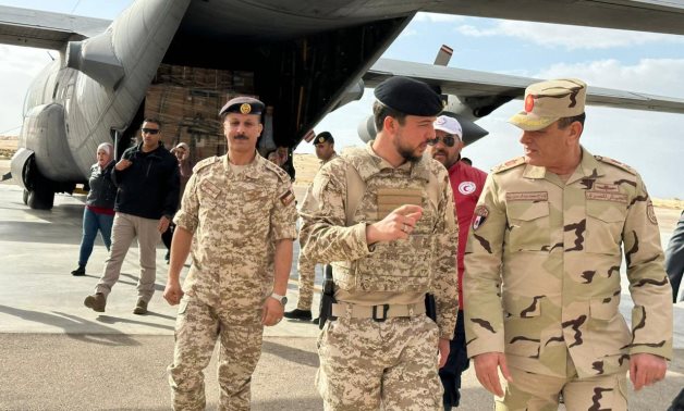 Jordanian Crown Prince arrives Al-Arish to supervise transportation of ...