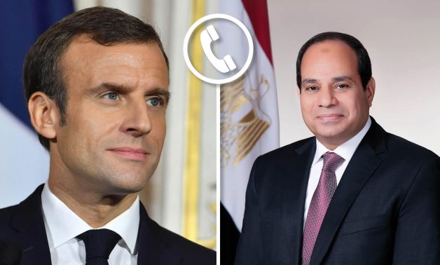 President Sisi receives phone call from French counterpart Macron