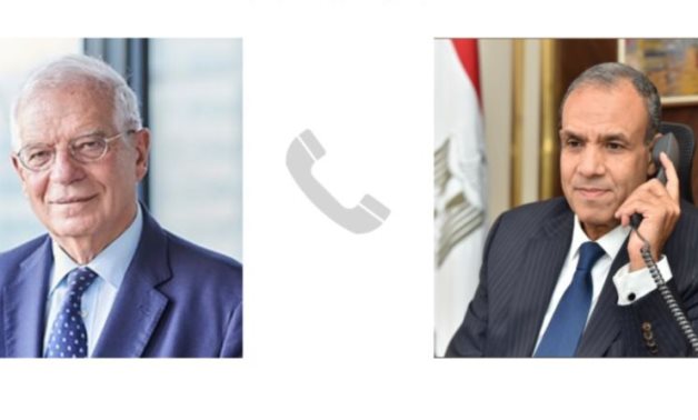 Egyptian Foreign Minister talks to Josep Borrell on the phone about the Middle East crisis