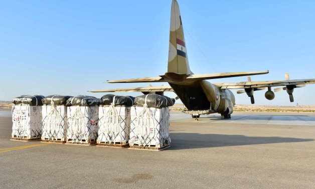 Photos: Egypt, UAE conduct airdrop of tens of tons of humanitarian aid in northern Gaza